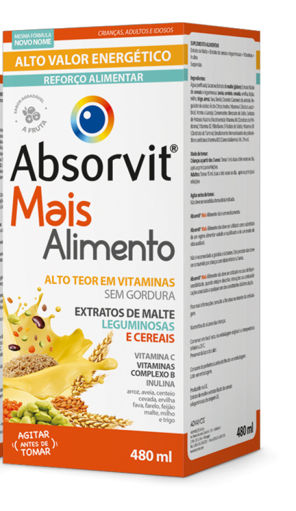 Absorvit Mais Alimento Suspensão - 480ml