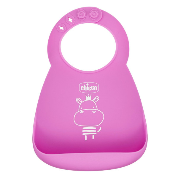 Chicco Babete Silicone_ Rosa_ 6M+
