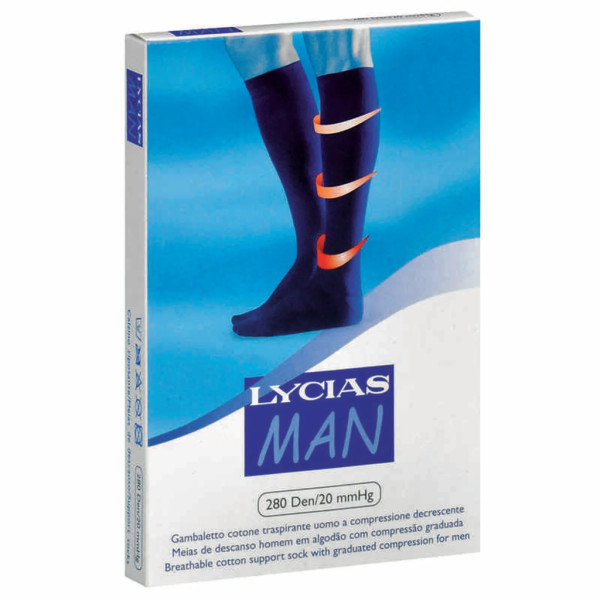 Lycias Man Meia_ Tam. 1_ Azul