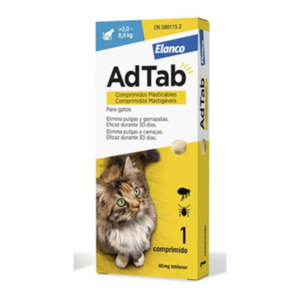 Adtab Comprimidos_ >2-8Kg_ 48Mg _Gato