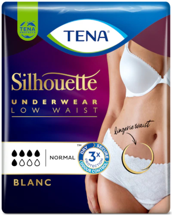 Tena Silhouette Cueca Branco _Tam. L (x10 unidades)
