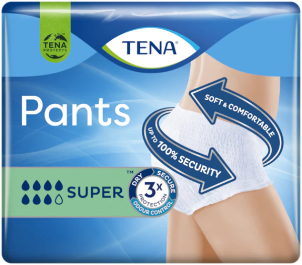 Tena Pants Cueca Super_Tamanho S (x12 unidades)