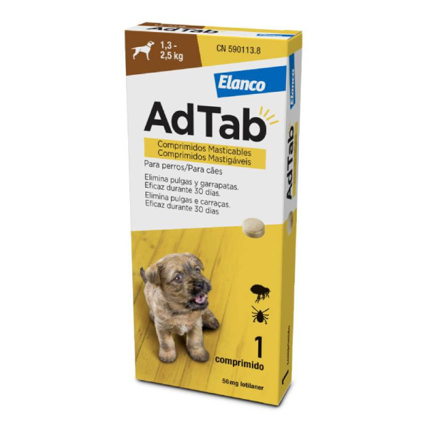 Adtab comprimido _Cão_ 1.3-2.5 Kg - 56mg