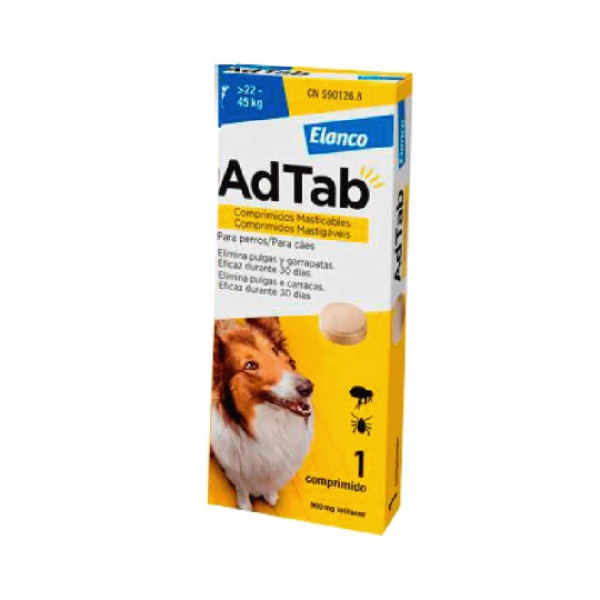 Adtab comprimido_Cão_ >22-45Kg - 900mg