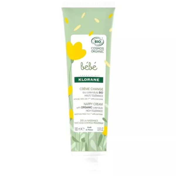 Klorane Bebe Creme Muda Fralda Bio - 100ml