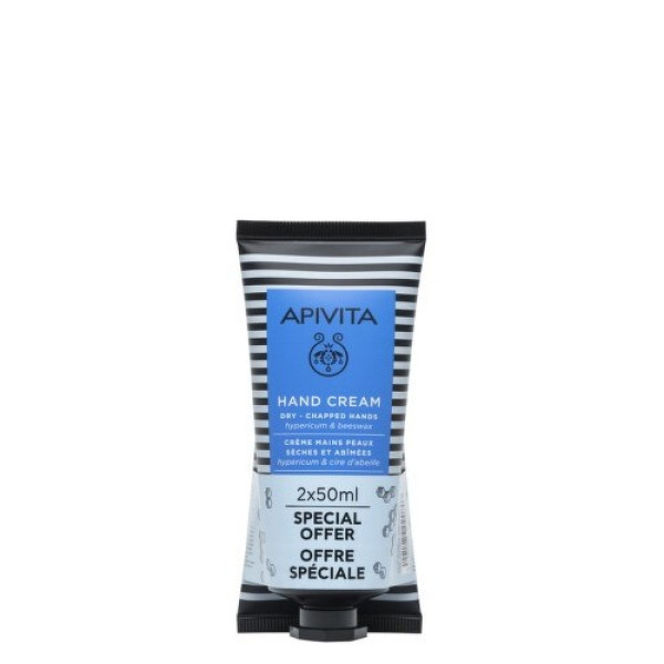 Apivita Creme Mãos Hipericão/Cera Abelha - 50ml (Pack Duplo)