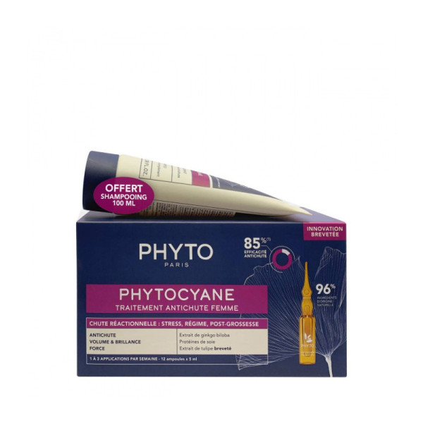 Phytocyane Reacional_ Mulher - 5ml (x12 unidades) + Oferta Champô - 100ml