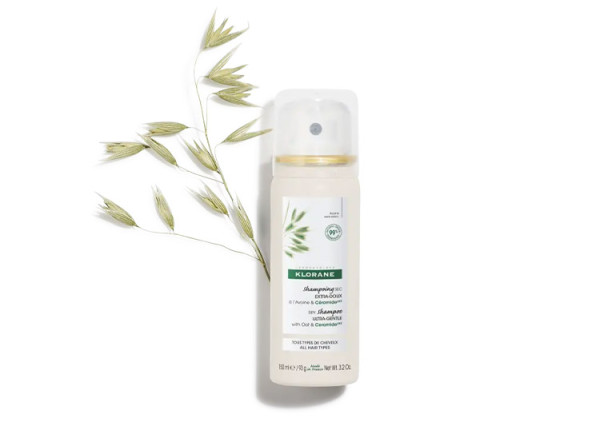 Klorane Capilar Champô Seco Aveia Ceramidas_ Cabelos Castanhos - 50ml