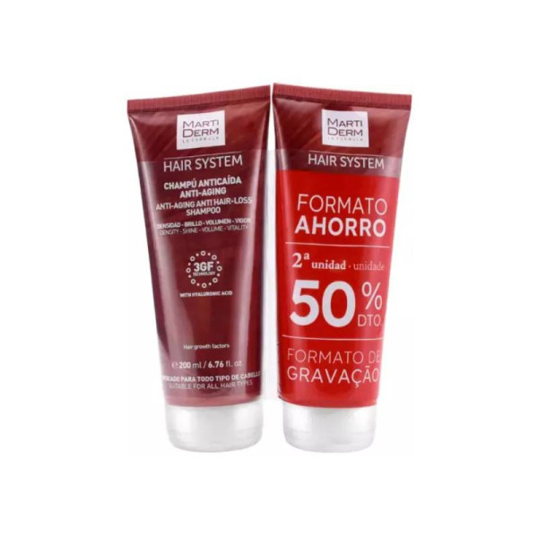 Martiderm Hair System Champô Antiaging (Pack Duplo)