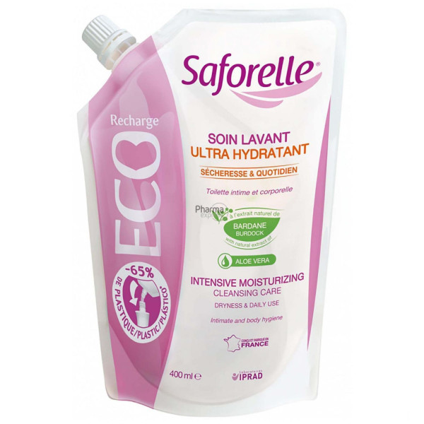 Saforelle Soin Lavagem Ultra Hidratante Eco Recarga - 400ml