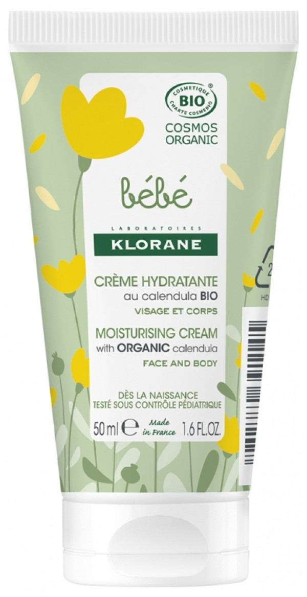 Klorane Bebe Creme Hidratante Bio - 50ml