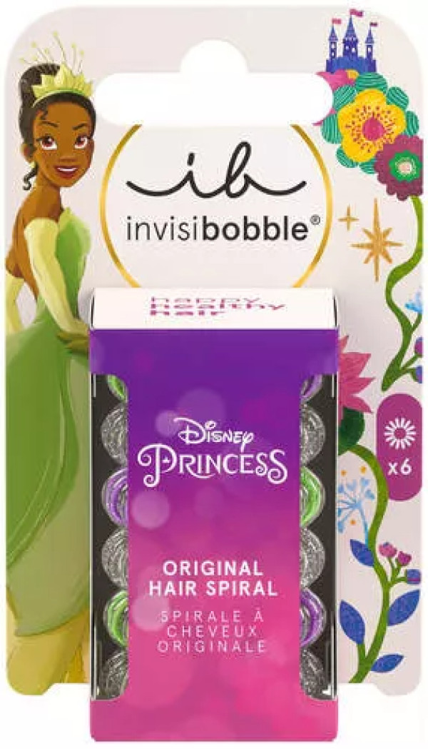 Invisibobble Elástico Kids Disney Tiana (x6 unidades)