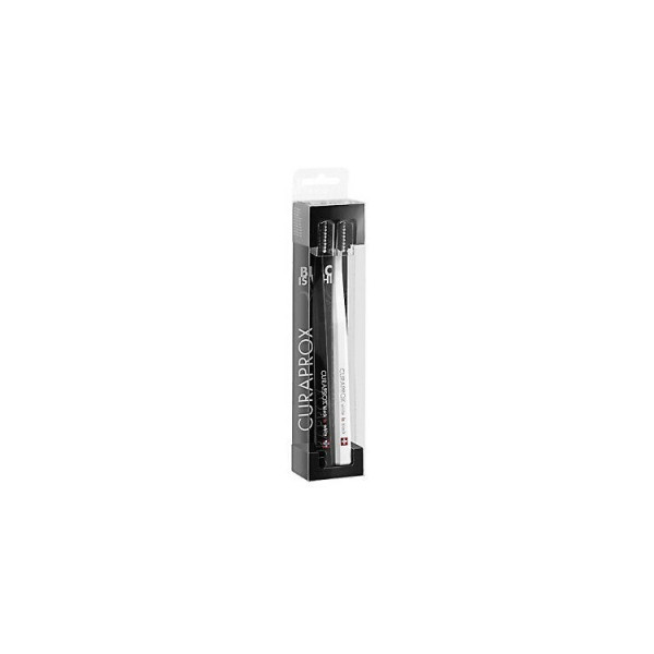 Curaprox Black White Kit Escova Dentes _ Branca+Preta