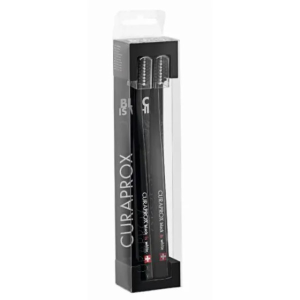 Curaprox Black White Kit Escova Dentes _ Preta (x2 unidades)