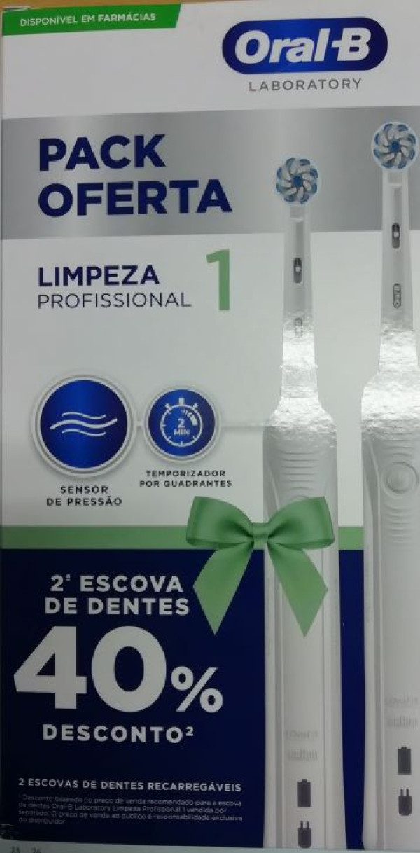 Oral B Pro 1 Escova Eléctrica _ 2 Unidades _ Preço Promocional