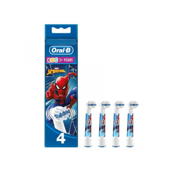 Oral B Kids Spiderman Recarga Escova Elétrica (x4 unidades)