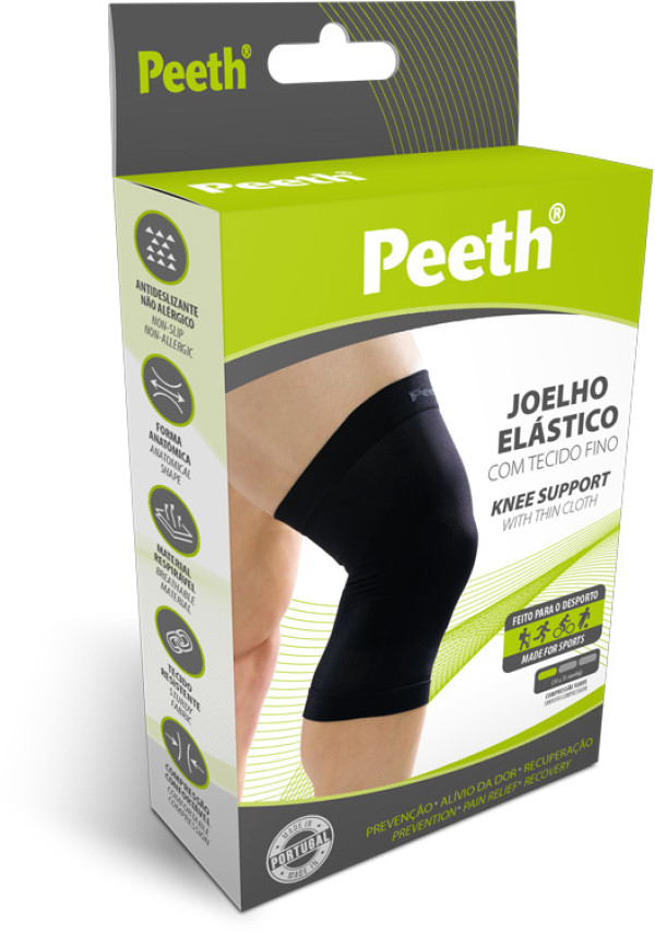 Peeth Joelho Elastico_ Tecido Fino_ref. 351 _Preto_ Tam. 3