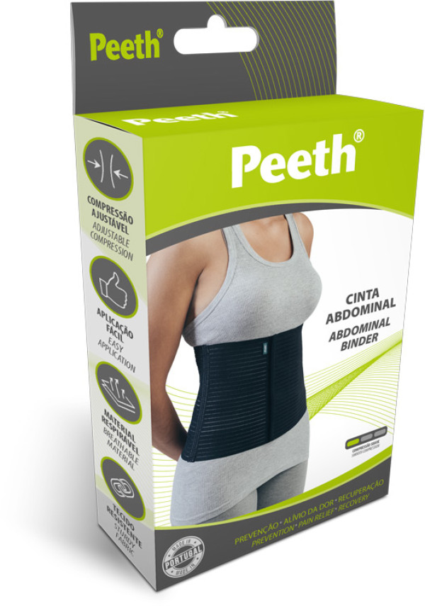 Peeth Cinta Abdominal _Preta_ Tam. S