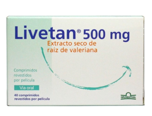 Livetan, 500 mg (x 40 comprimidos revestidos)