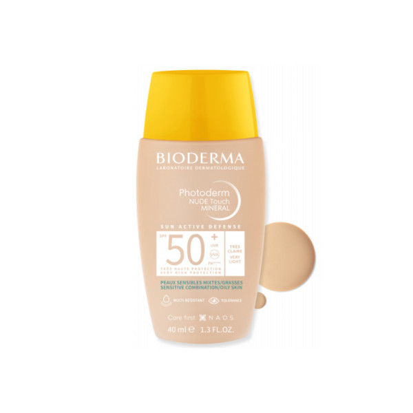 Bioderma  Photoderm Nude Touch Mineral SPF50 _ Muito Claro - 40ml