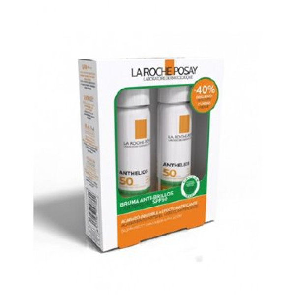 La Roche Posay Anthelios Bruma Anti Brilhos SPF50  - 75ml (Pack Duplo)