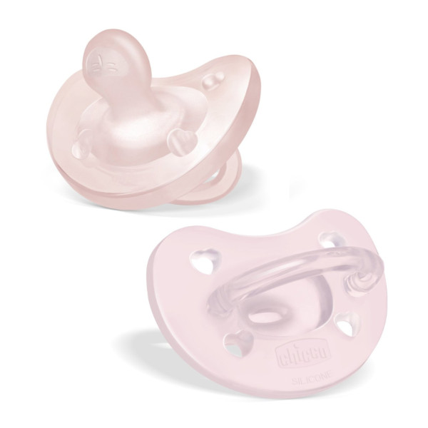Chicco Chupeta Physio Soft_ Rosa_ 2-6M (pack Duplo)