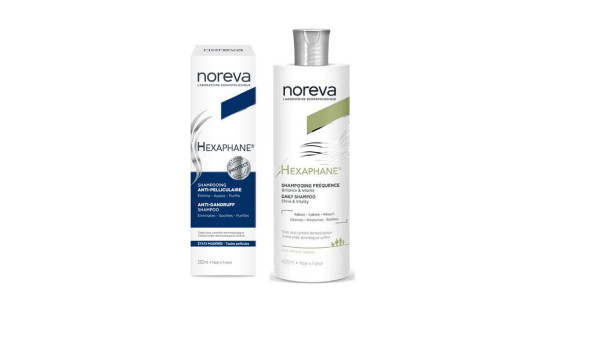 Noreva Hexaphane Champô Caspa - 250ml + Oferta Champô Frequência - 400ml