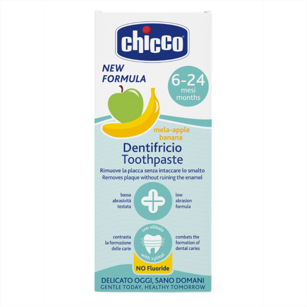 Chicco Dentifrico Maça-Banana 6M+