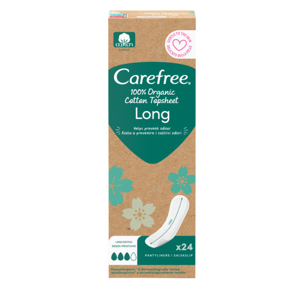 Carefree Organic Plus Long (x24 pensos)