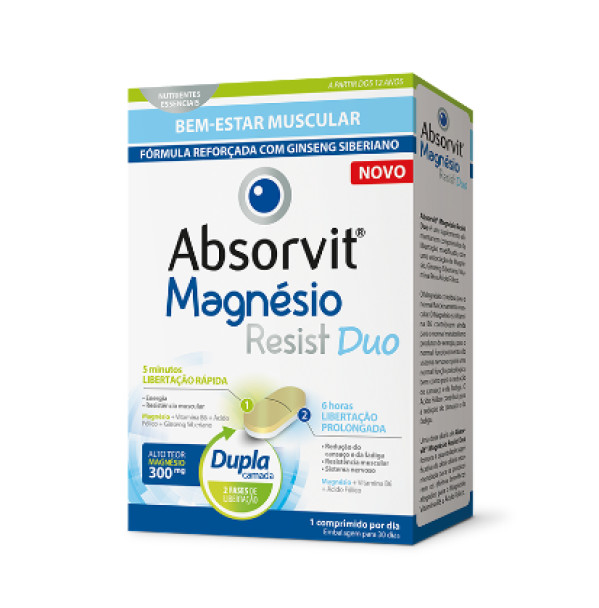 Absorvit Magnésio Resist Duo (x30 comprimidos)