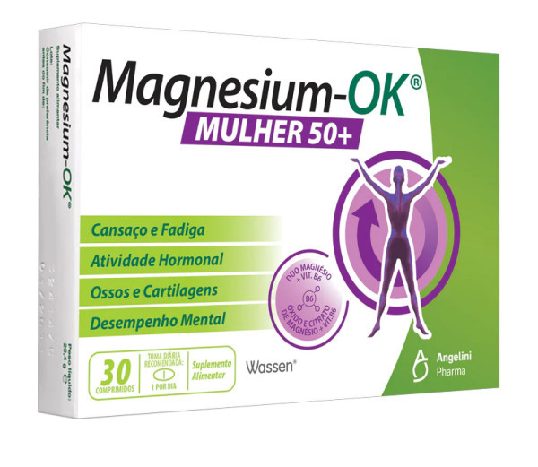 Magnesium-Ok Mulher 50+ (x30 comprimidos)