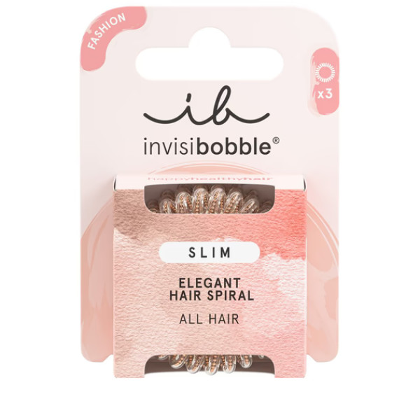 Invisibobble Elástico Cabelo Slim Fashion Bronze (x3 unidades)