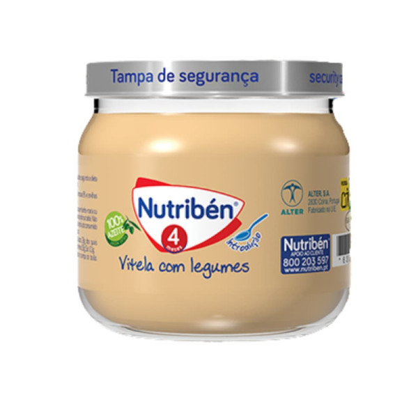 Nutriben Boião 4 Legumes Vitela - 120g