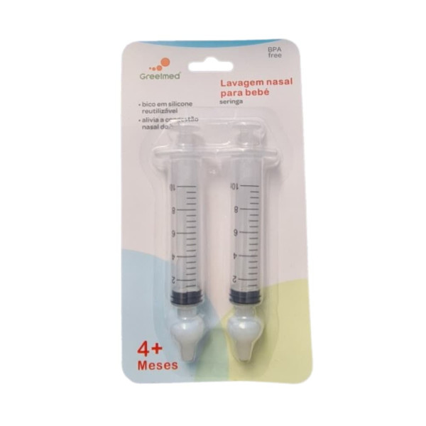 Greetmed Seringa Lavagem Nasal Bebé - 10ml (Pack Duplo)