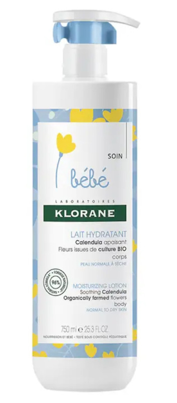 Klorane Bebé Leite Hidratante Calendula - 750ml