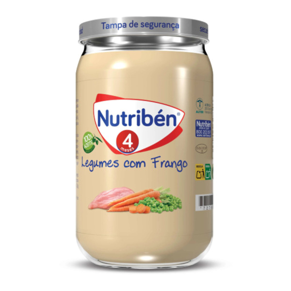 Nutriben Boiao 4 Legumes Frango e Vitela 235g