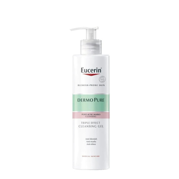 Eucerin Dermopure Triplo Efeito Gel Limpeza 400ml