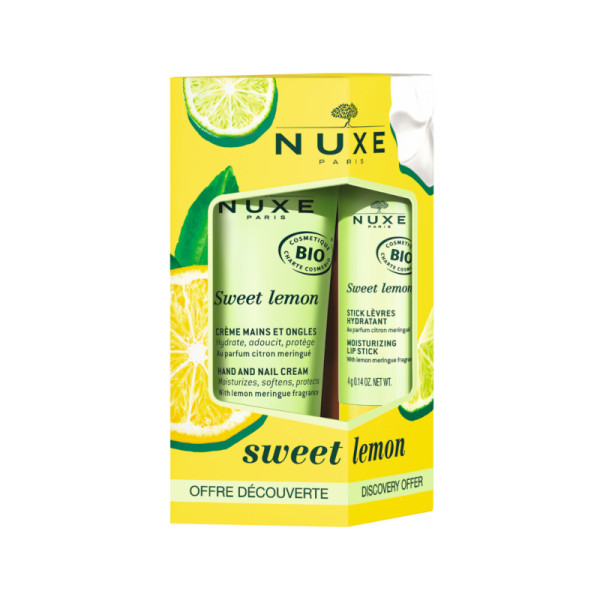 Nuxe Sweet Lemon Creme Mãos - 30ml + Stick Labial