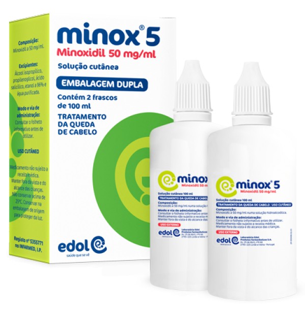 Minox 5, 50 mg/ml solução cutânea (x2 unidades)