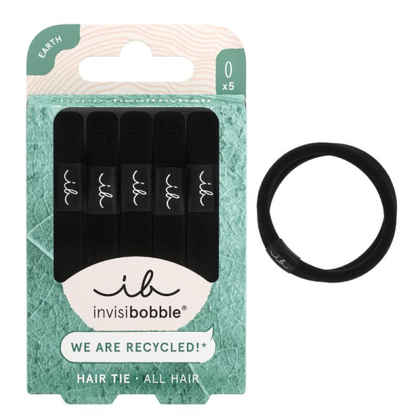 Invisibobble Ecotie Elástico Cabelo Black (x5 unidades)