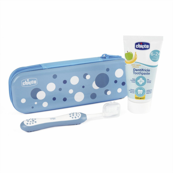 Chicco Conjunto Higiene Oral Azul _ 6M+