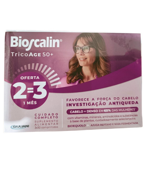 Bioscalin Tricoage 50+ (x30 comprimidos) Pack Triplo