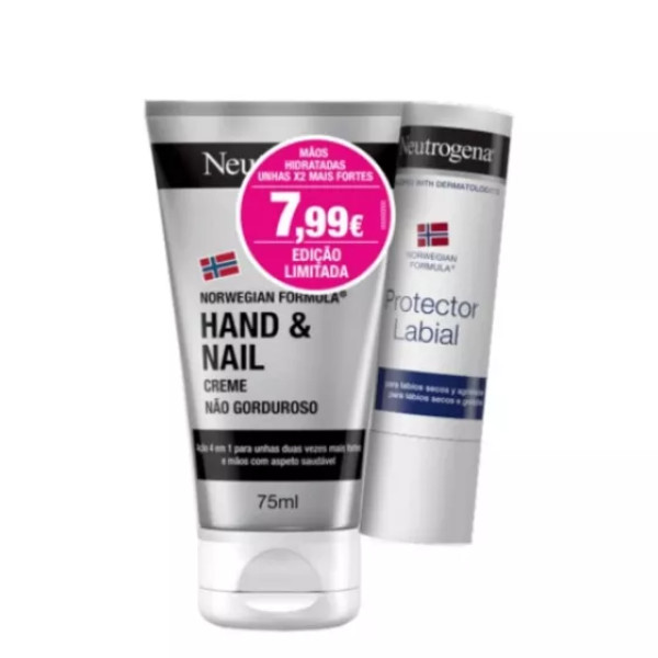 Neutrogena Mãos Unhas Creme + Stick Labial