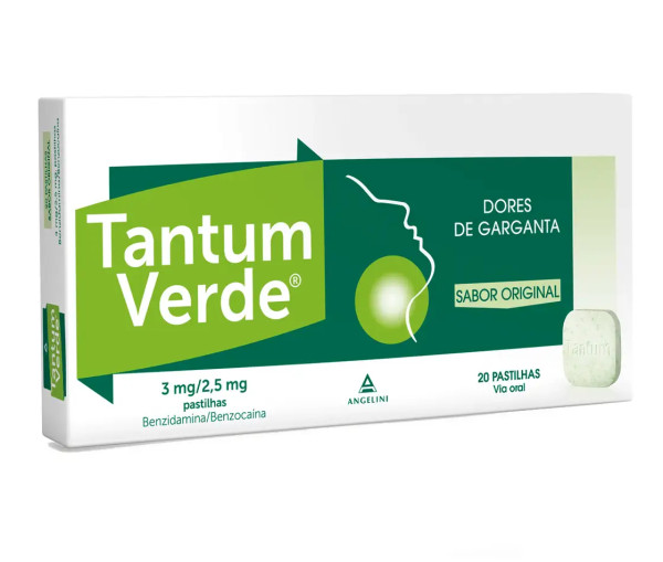 Tantum Verde , 3 Mg  (x20 pastilhas)