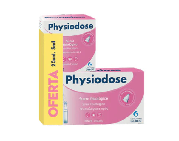 Physiodose Soro Fisiológico - 5ml (x40 unidades) + Oferta 20 unidades