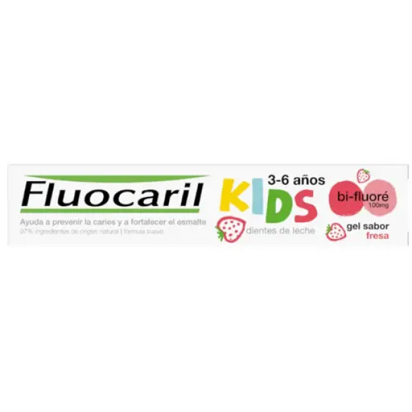 Fluocaril Kids Gel Dentífrico_ Morango_3/6anos - 50ml