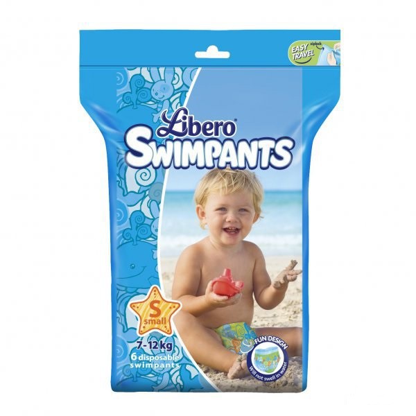 Libero Swimpants Fraldas_ 7/12 Kg_Tamanho S (x6 unidades)