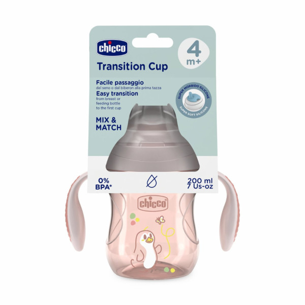 Chicco Copo Transição_ Rosa_ 4M+