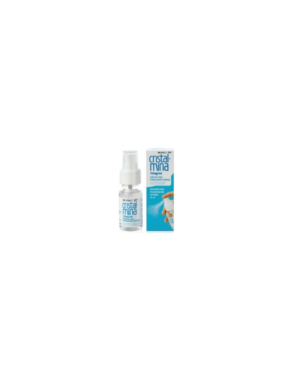 Cristalmina , 10 mg/ml embalagem 25 ml Solução de Pulverização Cutânea