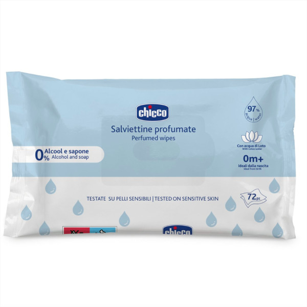 Chicco 12050100000 Toalhitas Perfumadas X72 0M+